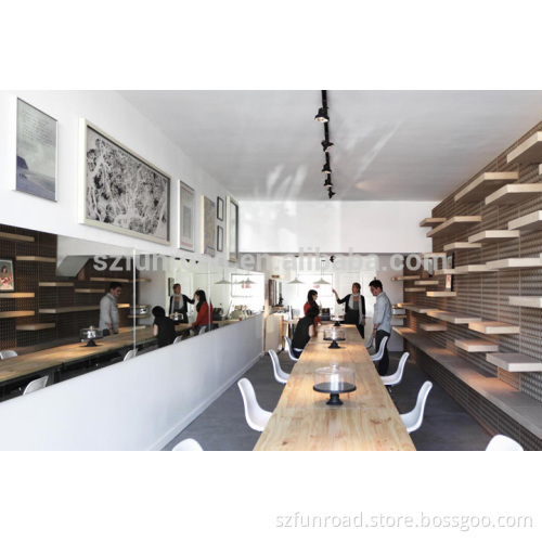 Optical chain store display solutions wall mounted wood display shelves for eyewear display plan